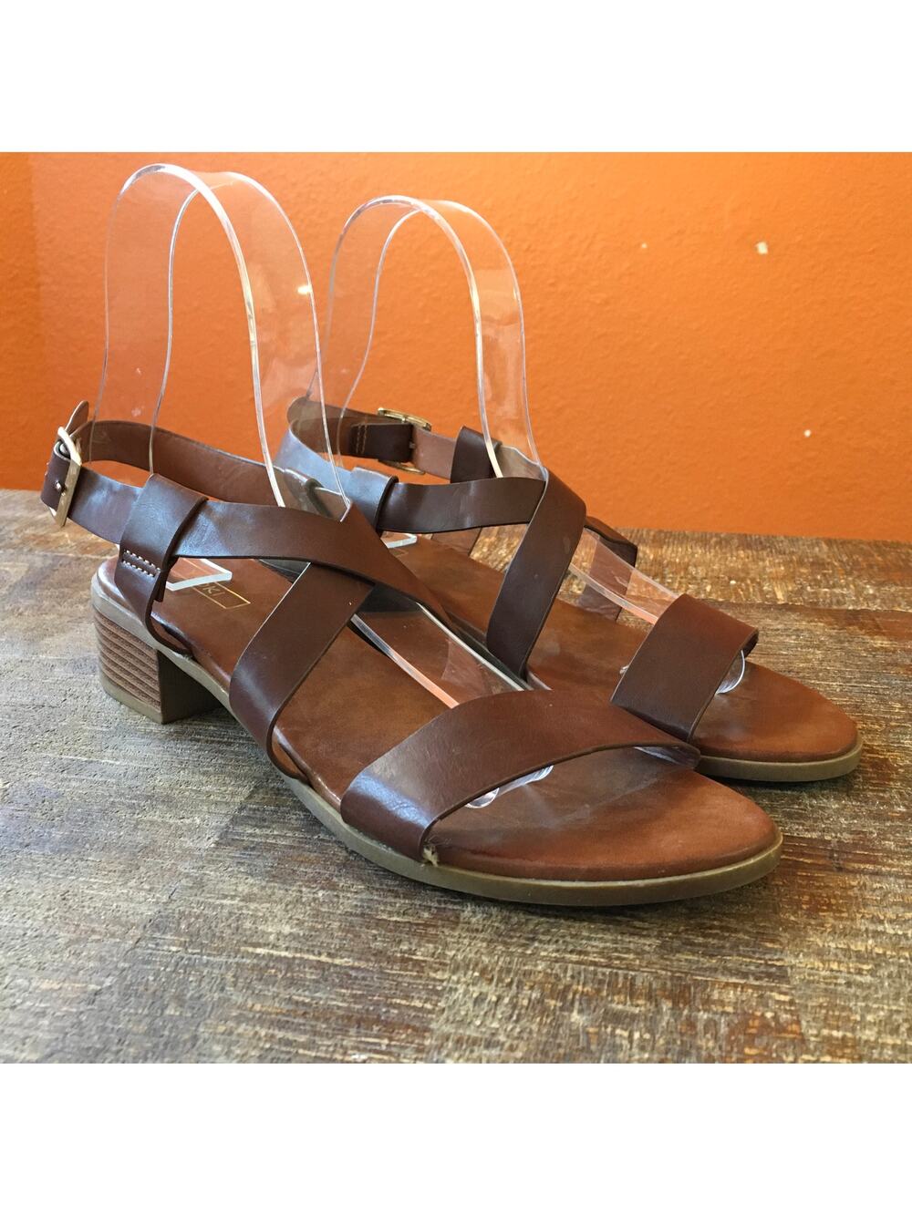 Yoki Shirl Strappy Sandals Womens 11 Brown Open Toe Bohemian Minimalist Earthy